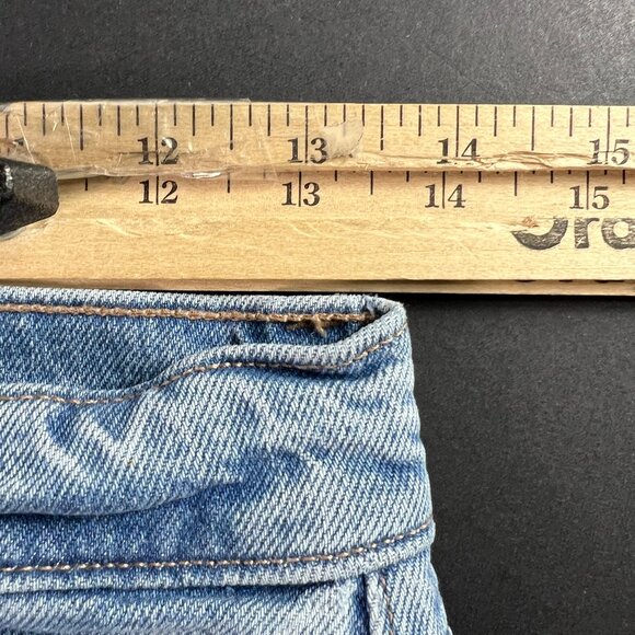 American Eagle Jean Women 27x30* 90s Low Rise Skinny Kick Boot Blue Denim Tag 0R - Picture 16 of 16